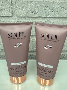 Soleil Moroccan Argan Let Your Hair Shine Leave-in Conditioner Set of 2